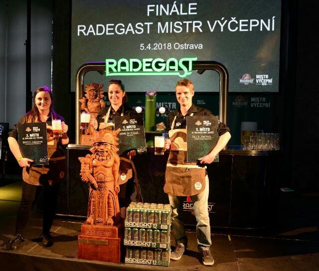 Medailisté soutěže Radegast Mistr výčepní roku 2018