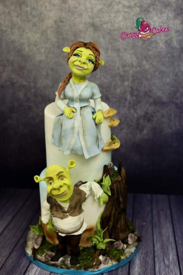 Shreck a Fiona, dort Lucie Velechovské z Crazy Cakes